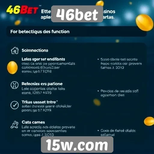 Análise das funcionalidades do site de jogos 46bet