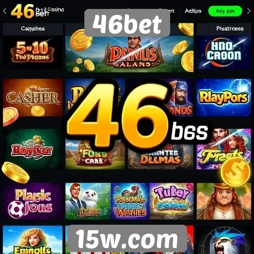 Variedade de jogos oferecidos pela plataforma 46bet